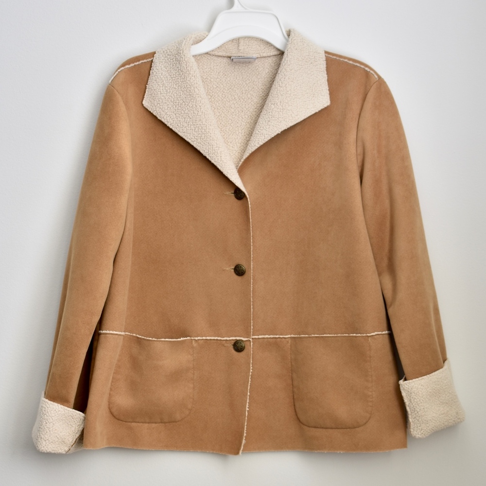 Faux Sherpa Tan Jacket